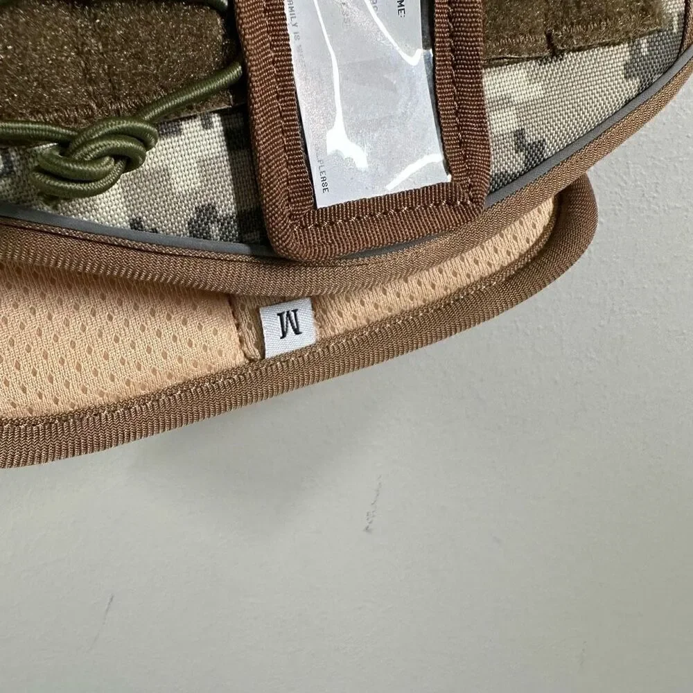 Tactical dog harness vest hiking camo print size medium - Picture 7 of 8